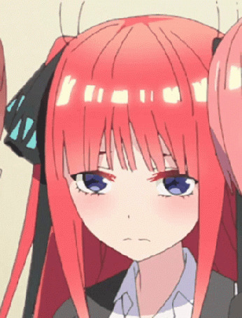 Анимация Персонаж Nino Nakano / Нино Накано из аниме 5-toubun no Hanayome / Пять небес