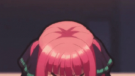 Анимация Персонаж Nino Nakano / Нино Накано из аниме 5-toubun no Hanayome / Пять небес кричит