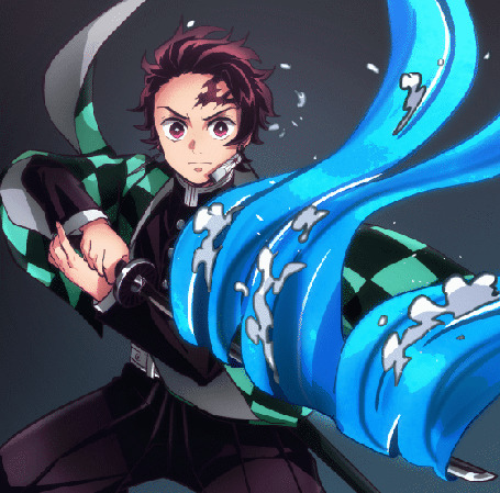 Анимация Тандзиро Камадо / Tanjirou Kamado из аниме Клинок, рассекающий демонов / Kimetsu no Yaiba