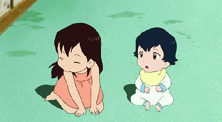 Аанимации Амэ / Ame и Юки / Yuki из аниме Волчьи дети Амэ и Юки / Ookami Kodomo no Ame to Yuki