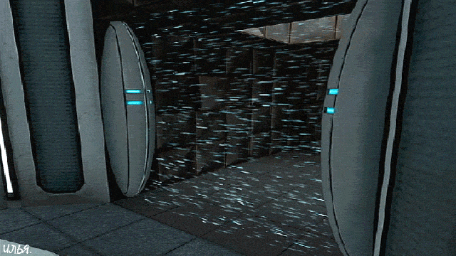 Анимация Поле анти-экспроприации из игры Portal 2007 года, гифка Поле анти-экспроприации из игры Portal 2007 года